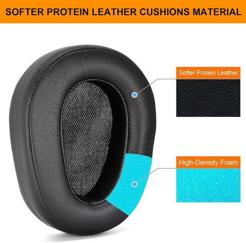 Mo-Fi Ear Pads Replacement Ear Cushion Compatible with Blue Mix-Fi/Mo-Fi/Sadie/Lola/Ella Headphones,Softer Protein Leather and Memory Foam,High-Density Noise Cancelling Foam, Added Thickness in Saudi Arabia