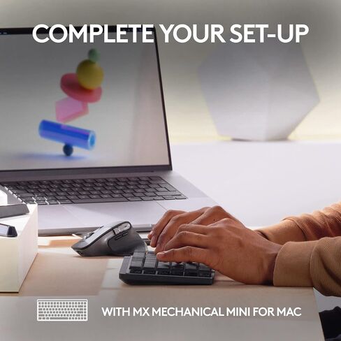 Logitech MX Master 3 – Advanced Wireless Mouse for Mac, Ultrafast Scrolling, Ergonomic Design, 4000 DPI, Customisation, USB-C, Bluetooth, MacBook Pro,Macbook Air,iMac, iPad Compatible - Space Grey in Saudi Arabia