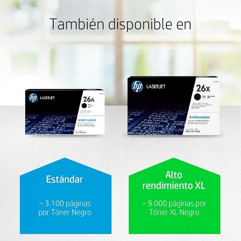 HP 26X Black High-yield Toner Cartridge | Works with HP LaserJet Pro M402 Series, HP LaserJet Pro MFP M426 Series | CF226X in Saudi Arabia