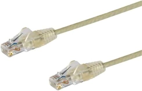 StarTech.com 1.5 m CAT6 Cable - Slim CAT6 Patch Cord - Black - Snagless RJ45 Connectors - Gigabit Ethernet Cable - 28 AWG (N6PAT150CMBKS) in Kuwait