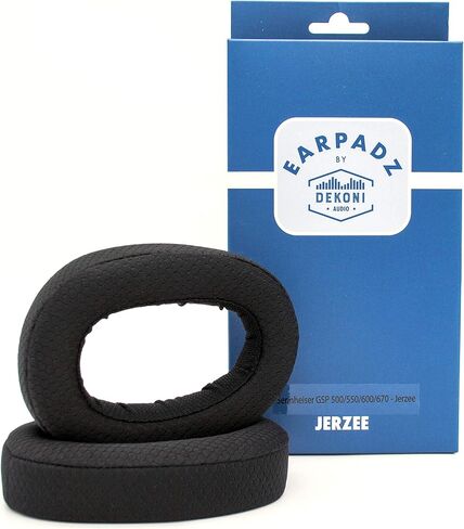 Earpadz Replacement for Sennheiser GSP 500, 550, 600 Headphone Ear Pads, Protein Leather Headphone Cushions (Midnight, Black, 1 Pair) in Kuwait