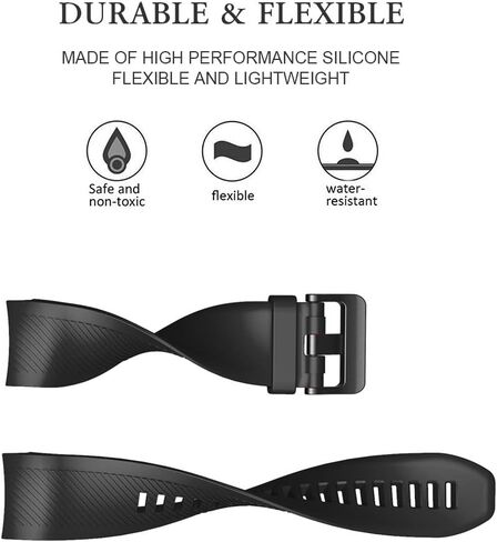 NotoCity لـ Gear S3 Frontier Band No Gaps، سوار بديل من السيليكون لساعة Samsung Gear S3 Frontier/Gear S3 Classic/Galaxy Watch 46 مم (أبيض) in Kuwait