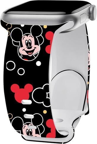 حزام لطيف متوافق مع سوار ساعة أبل 38 مم 40 مم 41 مم 42 مم 44 مم 45 مم 49 مم للرجال والنساء، أساور معصم رياضية من السيليكون الناعم قابلة للاستبدال لسلسلة iWatch Ultra 9 8 7 6 5 4 3 2 1 SE in Kuwait