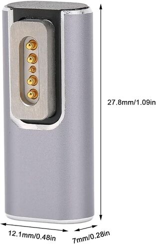 محول USB C مغناطيسي من VBESTLIFE، من النوع C إلى محول مغناطيسي L Tip PD بديل موصل الشحن السريع لأجهزة الكمبيوتر المحمول OS X، ومحول USB C إلى محول مغناطيسي (النوع C إلى المحول المغناطيسي) in Saudi Arabia