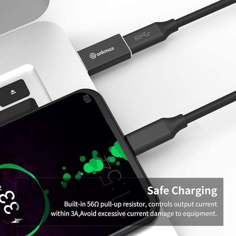 انك ماكس محول USB C الى USB A UA312C USB C الى USB A، محول USB C 3.1 يدعم مزامنة البيانات عالية السرعة والشحن السريع - متوافق مع اجهزة اللابتوب والكمبيوتر والشواحن والباور بانك وغيرها من الاجهزة in Kuwait