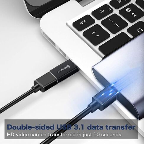 انك ماكس محول USB C الى USB A UA312C USB C الى USB A، محول USB C 3.1 يدعم مزامنة البيانات عالية السرعة والشحن السريع - متوافق مع اجهزة اللابتوب والكمبيوتر والشواحن والباور بانك وغيرها من الاجهزة in Kuwait