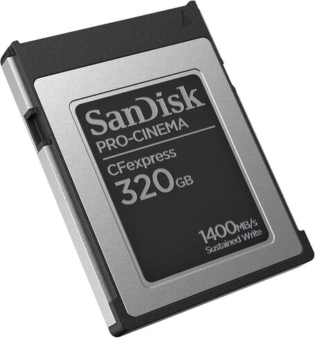 SanDisk 640GB PRO-Cinema CFexpress Type B - Up to 1700MB/s Read Speeds, 8K Video Capture, CFexpress Type B Card - SDCFEC-640G-GN4NN in Kuwait