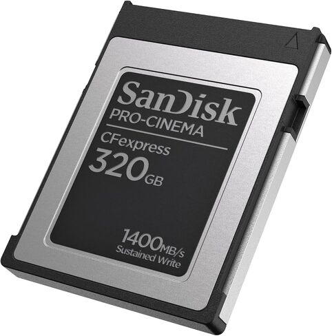 SanDisk 640GB PRO-Cinema CFexpress Type B - Up to 1700MB/s Read Speeds, 8K Video Capture, CFexpress Type B Card - SDCFEC-640G-GN4NN in Kuwait