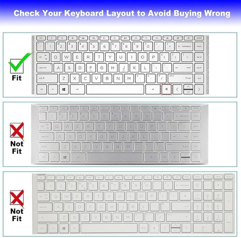 غطاء لوحة المفاتيح لجهاز الكمبيوتر المحمول HP Spectre x360 2023 2022 14-ea 14t-ea 14t-ea200 14t-ea100 14-ea0047nr 14-ea2035nr 14-ea2047nr وHP Spectre x360 16t-f000 16t-f100 16-f0035nr in Kuwait