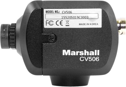Marshall Electronics CV506 Full HD Miniature Camera with M12 Mount and Interchangeable 3.6mm Lens (72 AOV), 1920x1080p at 60 fps, 3G/HD-SDI & HDMI Output in Kuwait