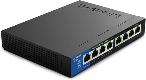 لينكسيس الأعمال LGS108P 8-ميناء سطح المكتب جيجابت بو+التبديل غير المدارة I المعادن الضميمة in Kuwait
