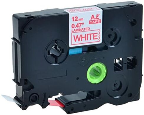 Brother Genuine TZe-232 1/2" Red on White Standard Laminated Tape for P-Touch Labeler, 4 Pack in Saudi Arabia