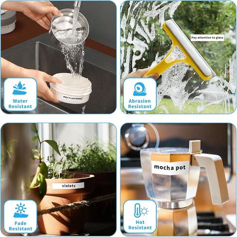 Topcolor 3-Pack متوافق مع شريط الملصقات الصناعية لرينو 18444 شريط ملصقات الفينيل الدائم 12 مم أسود على أبيض لرينو 4200 5200 5000 6000 صانع الملصقات، 1/2 بوصة × 18 قدم in Kuwait