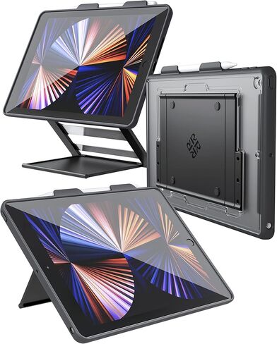 ROOCASE Adjustable 2021 iPad 10.2 Inch Table Stand and Case with Apple Pencil Holder for iPad 10.2-inch Kitchen Counter, Desk Mount, Cooking, Foldable, Portable Tablet Stand, iPad 7th/8th Generation in Kuwait