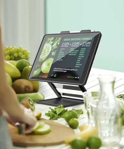 ROOCASE Adjustable 2021 iPad 10.2 Inch Table Stand and Case with Apple Pencil Holder for iPad 10.2-inch Kitchen Counter, Desk Mount, Cooking, Foldable, Portable Tablet Stand, iPad 7th/8th Generation in Kuwait