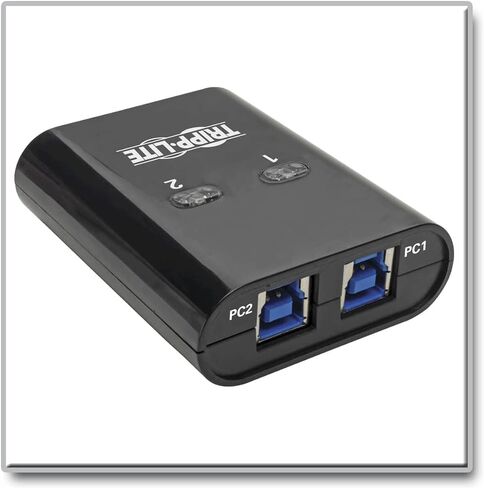 محول Tripp Lite 2 منافذ USB Switch، USB 3.0 محيطي، سرعة فائقة 5 جيجابت، أسود، ضمان 3 سنوات (U359-002) in Kuwait