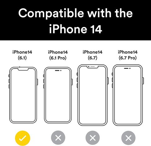 BodyGuardz Pure Glass Screen Protector for iPhone 14, Premium 9H Hardness Tempered Glass with Easy Installation, Superior Optical Clarity, Perfect Touch Sensitivity in Saudi Arabia