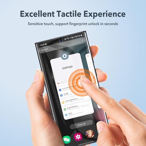 واقيات شاشة LK 2 + 2 متوافقة مع Samsung Galaxy S22 Ultra 5G، و2 × أفلام حماية مرنة من مادة TPU و2 × واقيات كاميرا خلفية زجاجية مضادة للخدش (HD وخالية من الفقاعات) in Kuwait