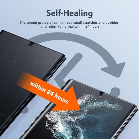 واقيات شاشة LK 2 + 2 متوافقة مع Samsung Galaxy S22 Ultra 5G، و2 × أفلام حماية مرنة من مادة TPU و2 × واقيات كاميرا خلفية زجاجية مضادة للخدش (HD وخالية من الفقاعات) in Kuwait