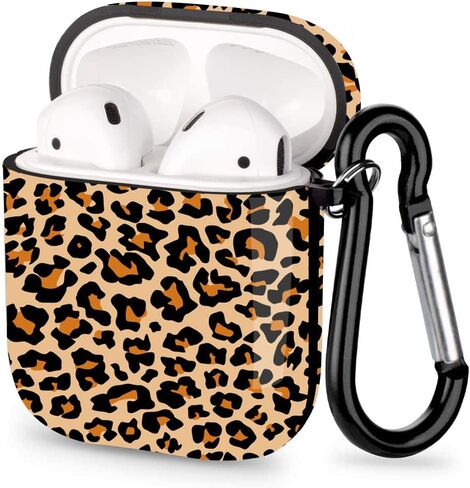 غطاء حافظة Sangkoo AirPods لجهاز Aidpod 2/1، جلد واقي مقاوم للصدمات مع سلسلة مفاتيح لحقيبة شحن Apple AirPods الجيل الثاني الأول (العلم الأمريكي) in Kuwait