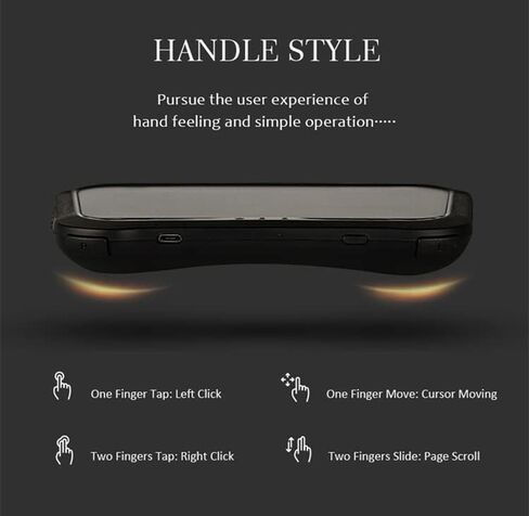 كيبورد صغير لاسلكي باضاءة خلفية كاملة الحجم مع لوحة لمس وشاشة لمس لاجهزة اندرويد تي في بوكس/تلفزيون ذكي/الكمبيوتر/ويندوز/MacOS/لينكس/اكس بوكس/صندوق التلفزيون الذكي، هدية للاطفال والكبار in Kuwait