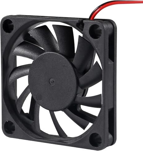 D-FLIFE 4 قطع 60 مم × 60 مم × 10 مم 6010 12 فولت مروحة تبريد تيار مستمر بدون فرشاة 2 سنون لمرطب الطارد للطابعة ثلاثية الأبعاد (12 فولت) in Kuwait
