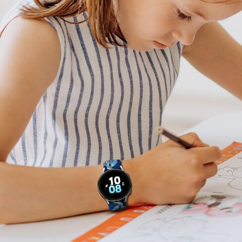 سوار كرتوني لطيف من YODOOLTLY متوافق مع ساعة Samsung Galaxy Watch 5/4/6 40 مم 44 مم/ساعة 5 Pro 45 مم/ساعة 4 كلاسيكية 42 مم 46 مم/ساعة 6 كلاسيكية 43 مم 47 مم، حزام رياضي أنيق للنساء والرجال in Kuwait