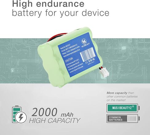 7.2V 2000mAh Replacement Battery Compatible with 2Gig BATT1, BATT1X, BATT2X, 6MR2000AAY4Z, GC2 2GIG-CNTRL2 2GIG-CP2, GCKIT311, 228844, Go Control Panel Alarm System 10-000013-001, PERS-4200 in Kuwait