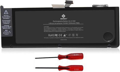 بطارية كمبيوتر محمول Egoway A1382 لجهاز MacBook Pro مقاس 15 بوصة A1286 أوائل/أواخر 2011 منتصف 2012 in Kuwait