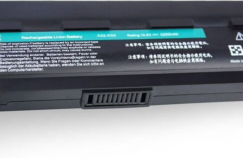 بطارية كمبيوتر محمول DTK 10.8V 5200mAh لسلسلة ASUS R500V A45 A55 A75 K45 K55 K75 R400 R500 R700 U57 X45 X55 X75 (P/N A32-K55 A33-K55 A41-K55 A42-K55) in Saudi Arabia