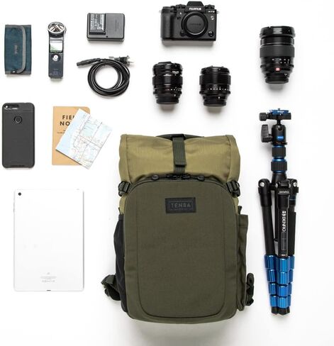 Tenba Fulton v2 16L All Weather Backpack for Mirrorless and DSLR cameras and lenses – Black/Black Camo (637-738) in Saudi Arabia