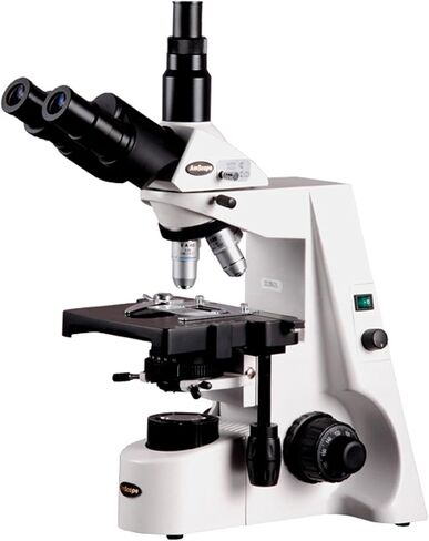 مجهر مركب ثلاثي العينيات AmScope T690B-PL، تكبير 40X-2000X، عدسات WH10x وWH20x فائقة الاتساع، أهداف لونية لخطة إنفينيتي، برايتفيلد، مكثف كوهلر، مرحلة ميكانيكية مزدوجة الطبقة in Saudi Arabia