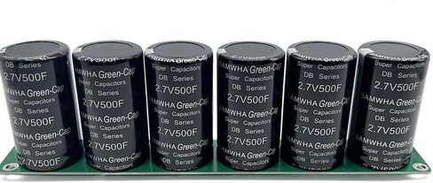 6 قطعة بنك مكثف فائق 2.7V500F مكثف فاراد مكثف عنصر تخزين الطاقة 16 فولت 83F لصيانة السيارات in Kuwait