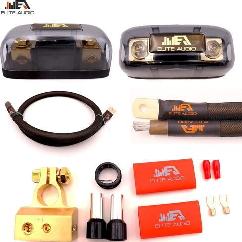 4 Gauge Amplifier Wiring Kit, 4000W OFC Amp Install Kit – EA-PROK4 in Kuwait