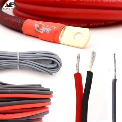 4 Gauge Amplifier Wiring Kit, 4000W OFC Amp Install Kit – EA-PROK4 in Kuwait