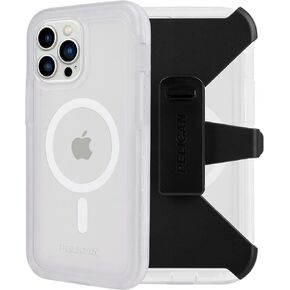 Pelican Protector iPhone 13 Pro Case - 15ft MIL-Grade Drop Protection, MagSafe Compatible, Anti-Scratch Impact Polymer - Black