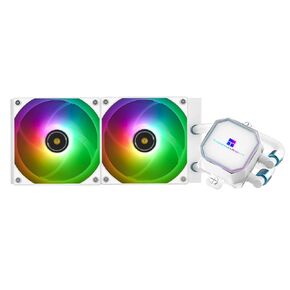 Thermalright Frozen Prism 240 White ARGB AIO Water Cooler,Liquid CPU Cooler, 2×120mm PWM Fans Water Cooling System,1850RPM High Speed,Compatible with AMD/AM4/AM5 & Intel LGA1150/1151/1200/2011/1700 in Saudi Arabia