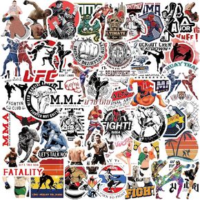LOVELYLIFE 50pcs Wrestling Stickers Pack Fighting Aesthetic Wrestle Stickers Vinyl Waterproof Stickers for Adults Teens Kids Girls for Journaling Hydroflask Water Bottle Luggage Guitar Skateboard Car Window Bumper Computer Laptop Phone Case Decor (black-s in Kuwait