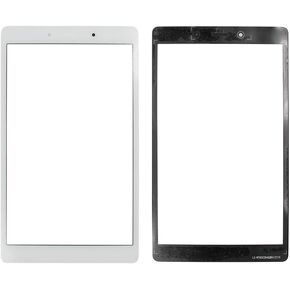 غطاء عدسة زجاجية للشاشة الأمامية الخارجية TheCoolCube متوافق مع Samsung Galaxy Tab A 8.0 Wi-Fi 2019 SM-T290 T290 (لا يشمل شاشة LCD ومحول رقمي يعمل باللمس) (أبيض) in Saudi Arabia