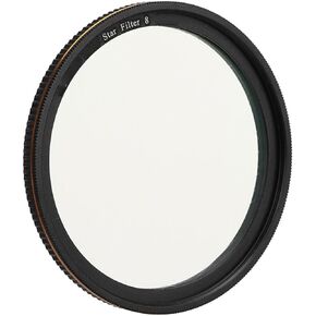Adjustable Starlight Filter, HD Coating Starburst Filter Kit with Double Frame Rotation Design, Waterproof Camera Lens Effects Filters for Night Scenery Jewelry Glassworks (58mm)