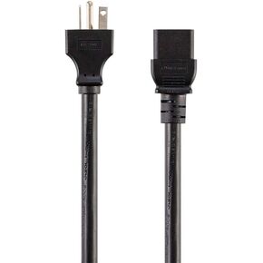 Monoprice Heavy Duty Extension Cord - 8 Feet - Black | NEMA 6-20P to IEC 60320 C19, 12AWG, 20A, 125V, for High-Performance Computers and Network Devices in Saudi Arabia