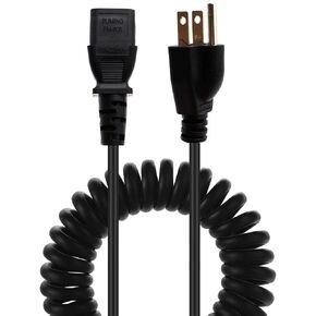 كابل تمديد الطاقة MOTONG ملفوف عالمي 3 شقوق، NEMA 5-15P ذكر إلى IEC 320 C13 أنثى PDU موسع كابل الحبل للكمبيوتر HDTV شاشة LED in Kuwait