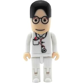 Aneew Pendrive 32GB شعر أسود رجل طبيب جراح روبوت USB محرك فلاش ذاكرة عصا U القرص in Kuwait