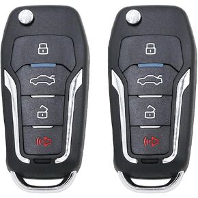 Key Fob Replacement 2 Pack Keyless Entry Car Key Fits for Ford Mustang Explorer Edge Fusion F150 F250 F350 Mazda Mercury Lincoln CWTWB1U331 (Red Side) in Saudi Arabia