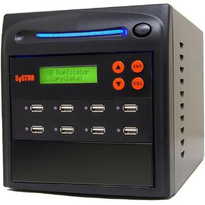Systor 1 to 15 USB Duplicator & Sanitizer 2GB/Min - Standalone Multiple Flash Memory Copier & Storage Drive Eraser, Copy Speeds Up to 33MB/Sec (SYS-USBD-15)