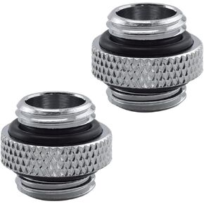 MARRTEUM G1/4" Male to Male Extender Fittings for Computer Water Cooling System, Silver [2 PCS] in Saudi Arabia
