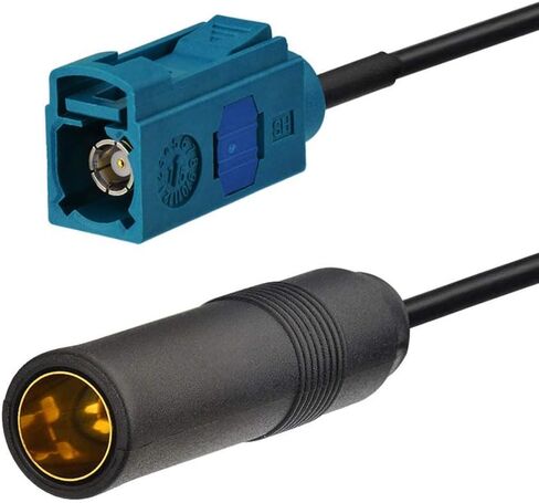 Bingfu Car Antenna Adapter Car Stereo FM AM Radio Antenna Adapter Fakra Z Female to DIN Socket Connector Cable 30cm 1 feet for Car Stereo Audio HD Radio Head Unit CD Media Player Receiver in Saudi Arabia