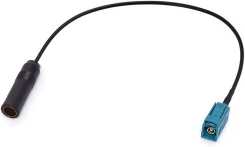 Bingfu Car Antenna Adapter Car Stereo FM AM Radio Antenna Adapter Fakra Z Female to DIN Socket Connector Cable 30cm 1 feet for Car Stereo Audio HD Radio Head Unit CD Media Player Receiver in Saudi Arabia