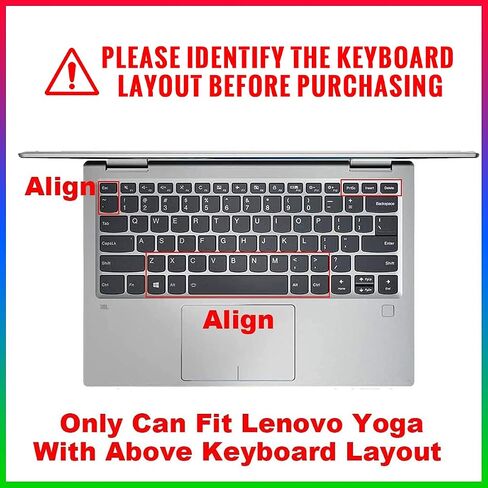 Silicone Keyboard Cover for Lenovo Yoga C940 C930 930 920 13.9", Lenovo Yoga C940 C740 14, Lenovo Yoga 730 720 720S 13.3"/Yoga 730 15.6"/Yoga 720 12.5"/ Lenovo Flex 14 14" in Kuwait