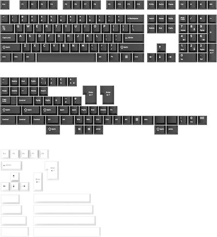 غطاء مفاتيح شبح القضاة WOB Colorway Cherry PBT Doubleshot للوحة المفاتيح mx 60 65 87 104 gh60 xd64 xd68 bm60 bm65 in Kuwait